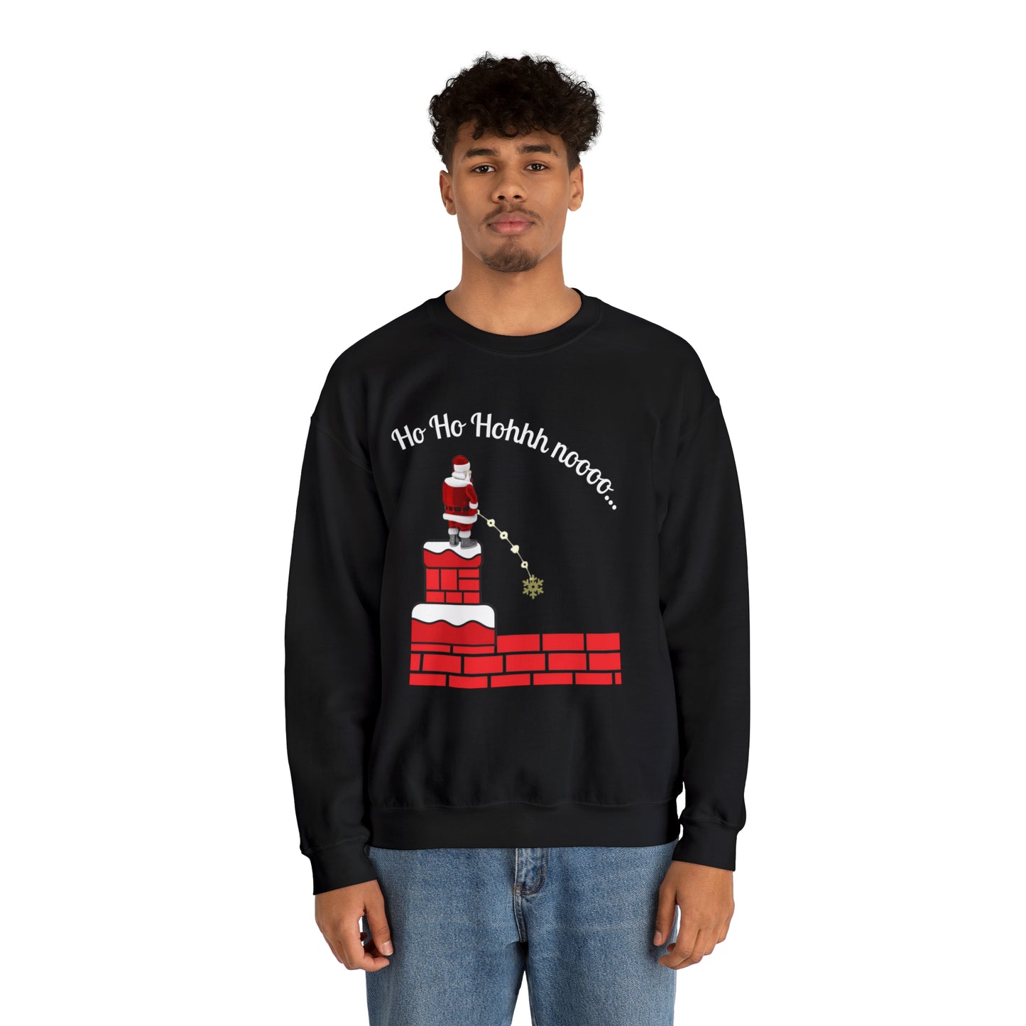 Ho Ho Hooooo No Unisex Funny Crewneck Sweatshirt, Holiday Shirt, Ugly Christmas Shirt, Holiday Gift