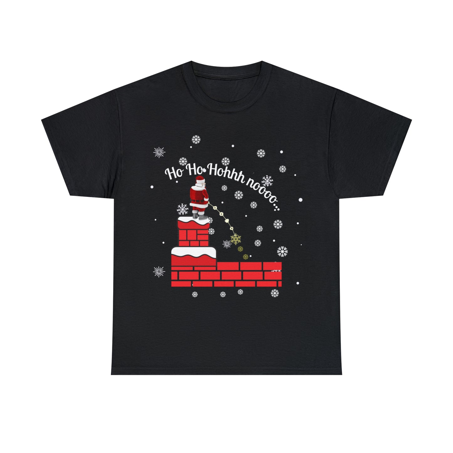 Ho Ho Hoooo Snow Unisex Funny Heavy Cotton T Shirt, Holiday Shirt, Ugly Christmas Shirt, Holiday Gift