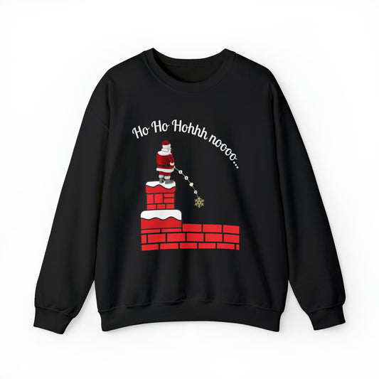 Ho Ho Hooooo No Unisex Funny Crewneck Sweatshirt, Holiday Shirt, Ugly Christmas Shirt, Holiday Gift