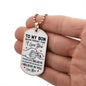 Never Forget | Love Mom Dog Tag (White Background)