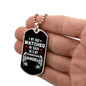 My Dad Watches My Back | Dog Tag