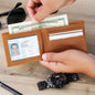 Personalized Leather Wallet Now You'll Always Think of Me Anniversary Gift Father's Day Gift Engraved Wallet Grooms Men Gift Gift for Boyfriend