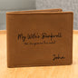 Personalized My Wife's Bankroll | Graphic Leather Wallet