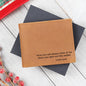 Leather Wallet Now You'll Always Think of Me Anniversary Gift Father's Day Gift Engraved Wallet Grooms Men Gift Gift for Boyfriend