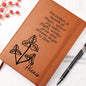 Personalized Birth Month Dec, Holly Wildflower PoemLeather Journal,Custom Name Notebook, Engraved Journals,Travel Diary Gift for Her