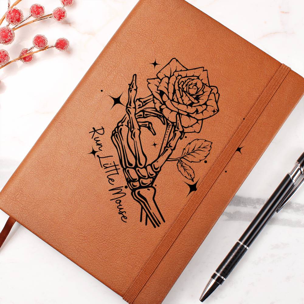 Run Little Mouse with Stars | Leather Journal