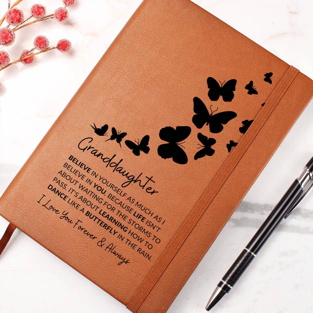 To My Granddaughter Journal, Badass Granddaughter Gift for Birthday, Graduation, Milestone, Sentimental Gift from Grandmother or Grandparents