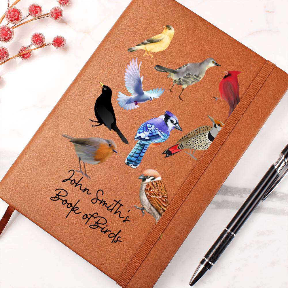 Personalized Bird Watcher | Leather Journal