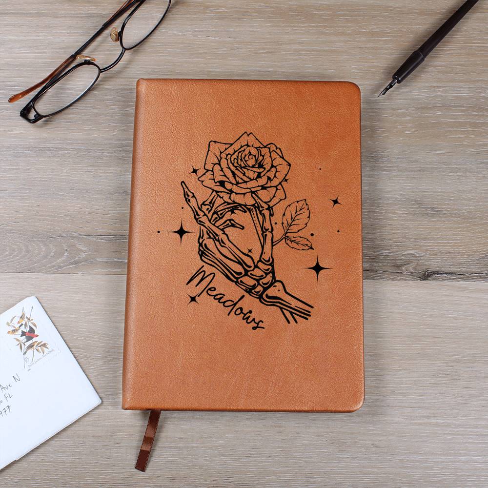 Our Last Name is Meadows With Stars | Leather Journal