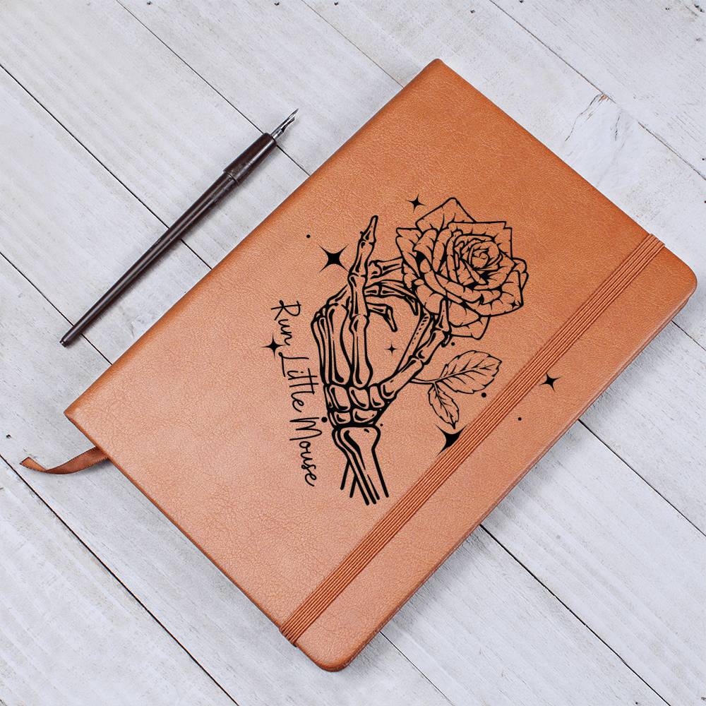 Run Little Mouse with Stars | Leather Journal