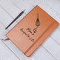 Mom's Recipes For Life | Blank Leather Journal