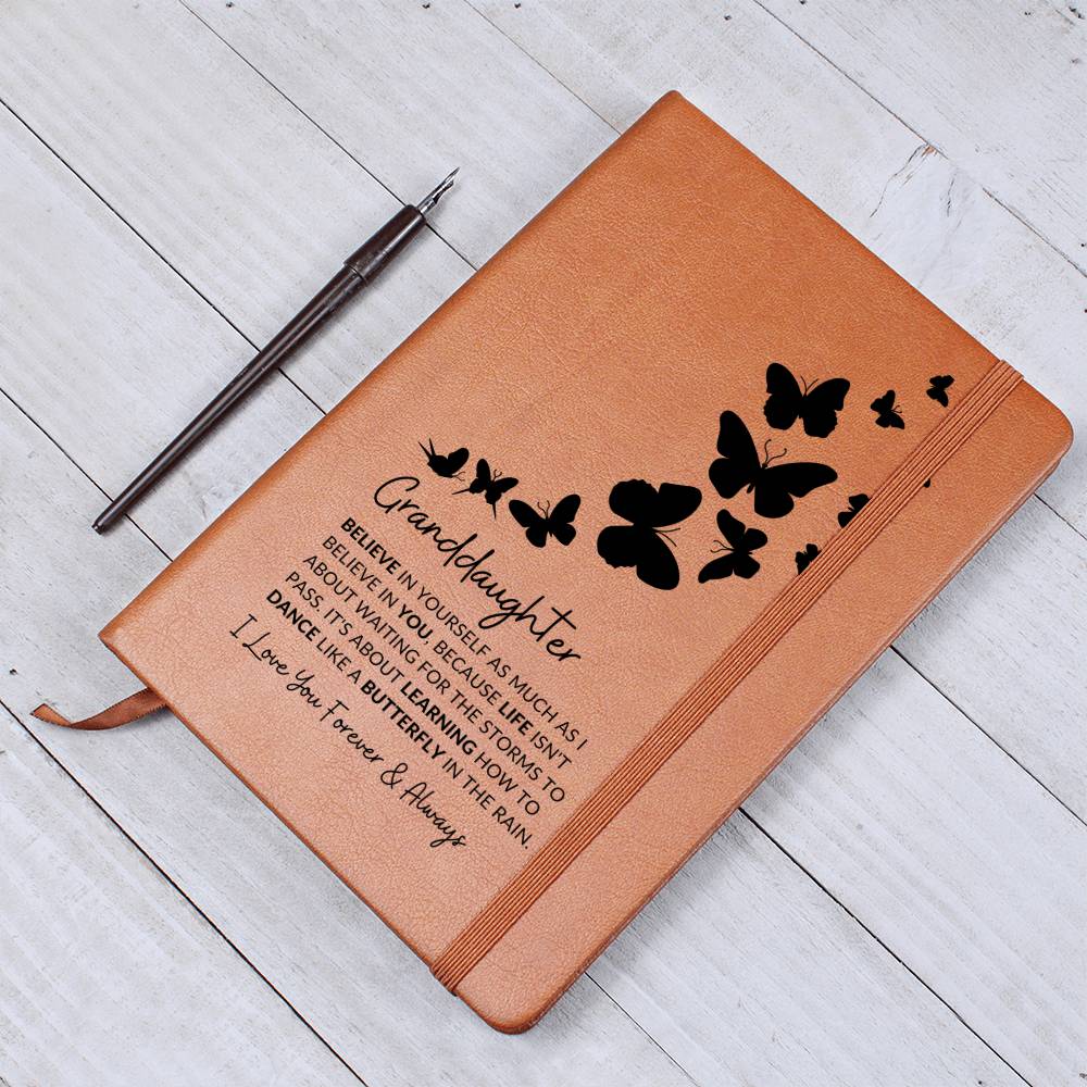 To My Granddaughter Journal, Badass Granddaughter Gift for Birthday, Graduation, Milestone, Sentimental Gift from Grandmother or Grandparents