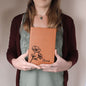 Personalized August Poppy Birth Month Flower | Leather Journal
