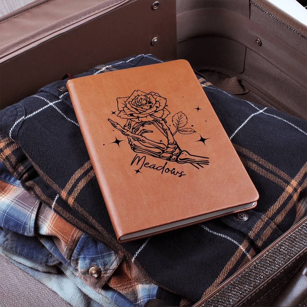 Our Last Name is Meadows With Stars | Leather Journal