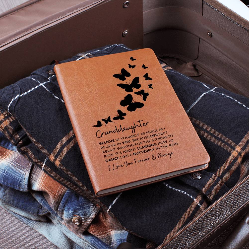 To My Granddaughter Journal, Badass Granddaughter Gift for Birthday, Graduation, Milestone, Sentimental Gift from Grandmother or Grandparents