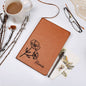 Personalized August Poppy Birth Month Flower | Leather Journal