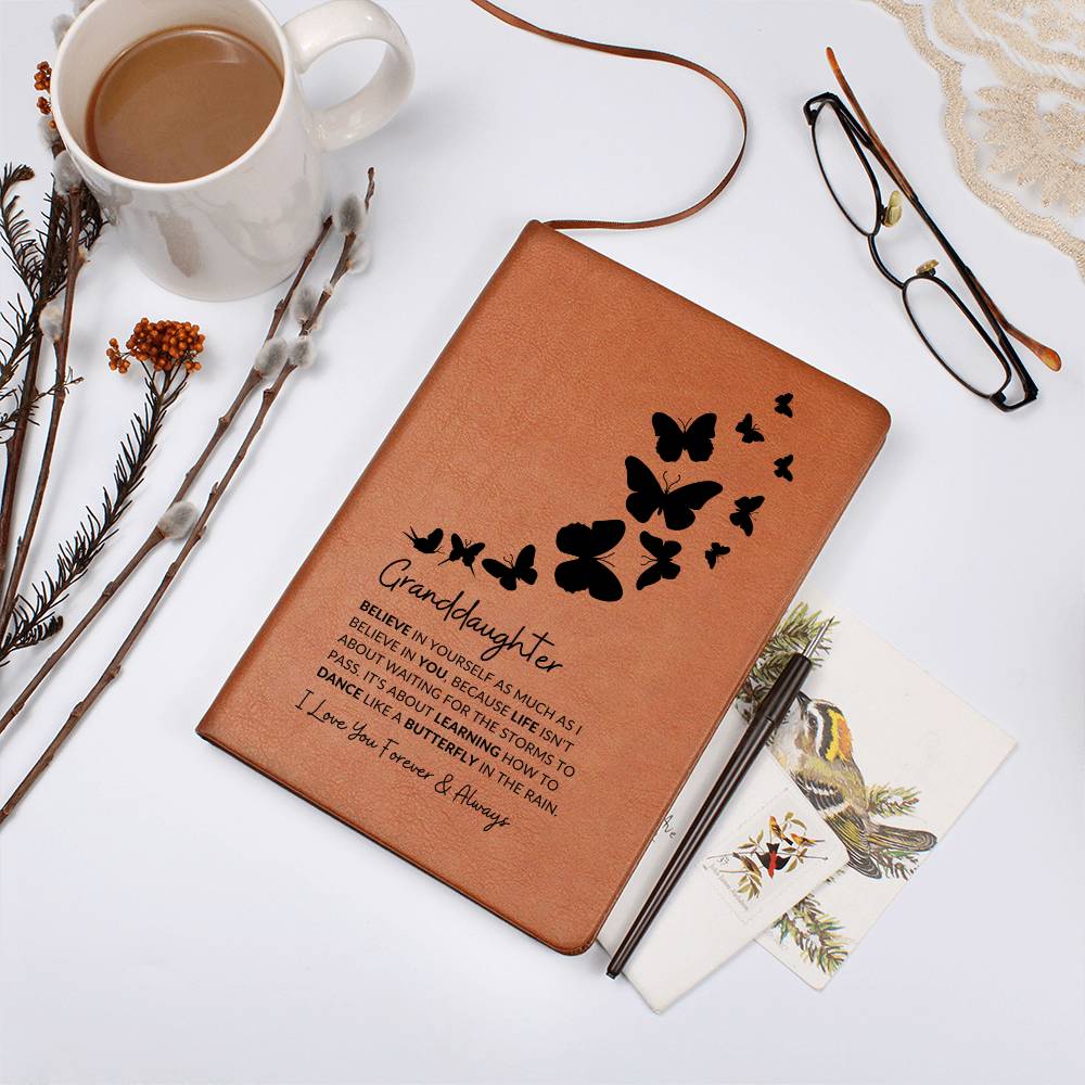 To My Granddaughter Journal, Badass Granddaughter Gift for Birthday, Graduation, Milestone, Sentimental Gift from Grandmother or Grandparents