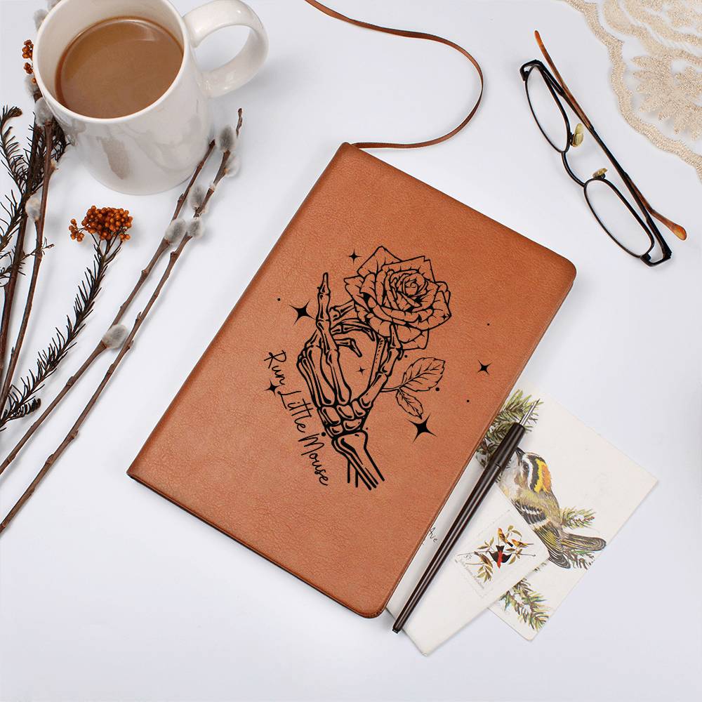 Run Little Mouse with Stars | Leather Journal