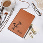 Personalized Birth Month Sept,Morning Glory Wildflower Leather Journal,Custom Name Notebook, Engraved Journals,Travel Diary Gift for Her