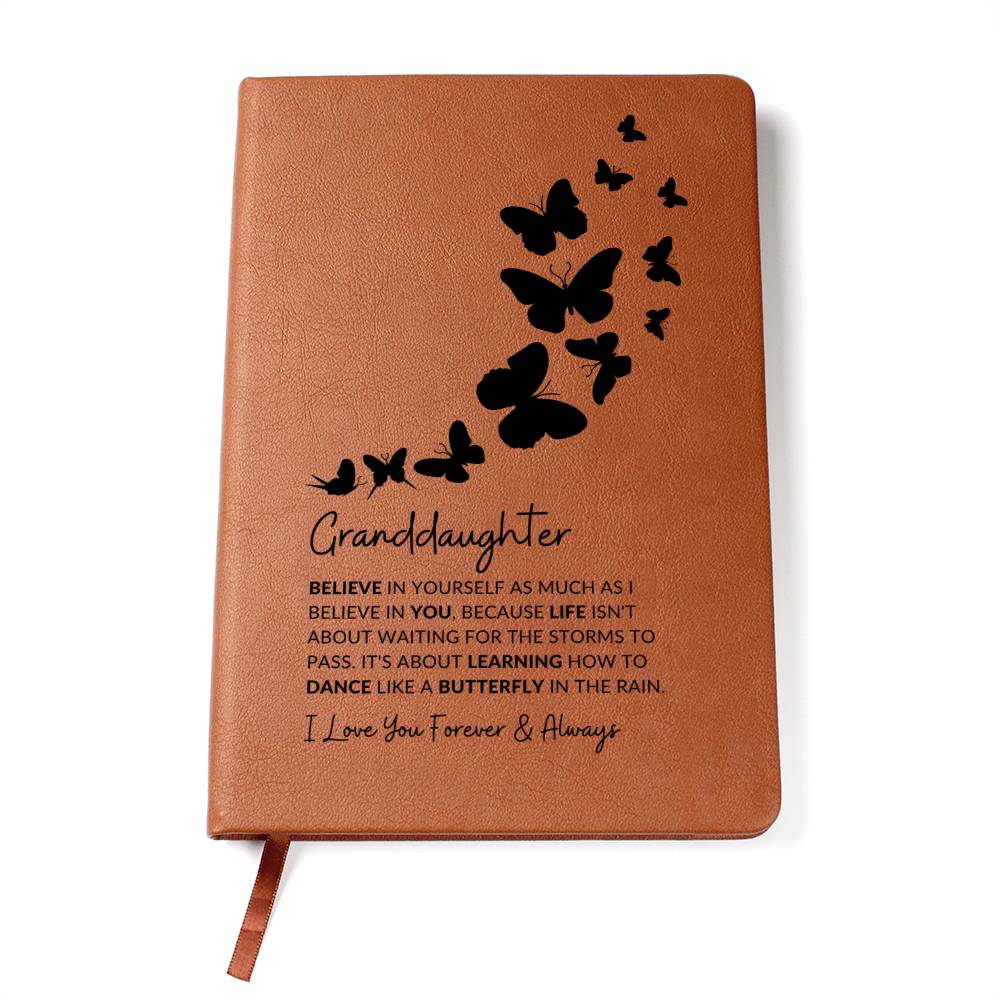 To My Granddaughter Journal, Badass Granddaughter Gift for Birthday, Graduation, Milestone, Sentimental Gift from Grandmother or Grandparents
