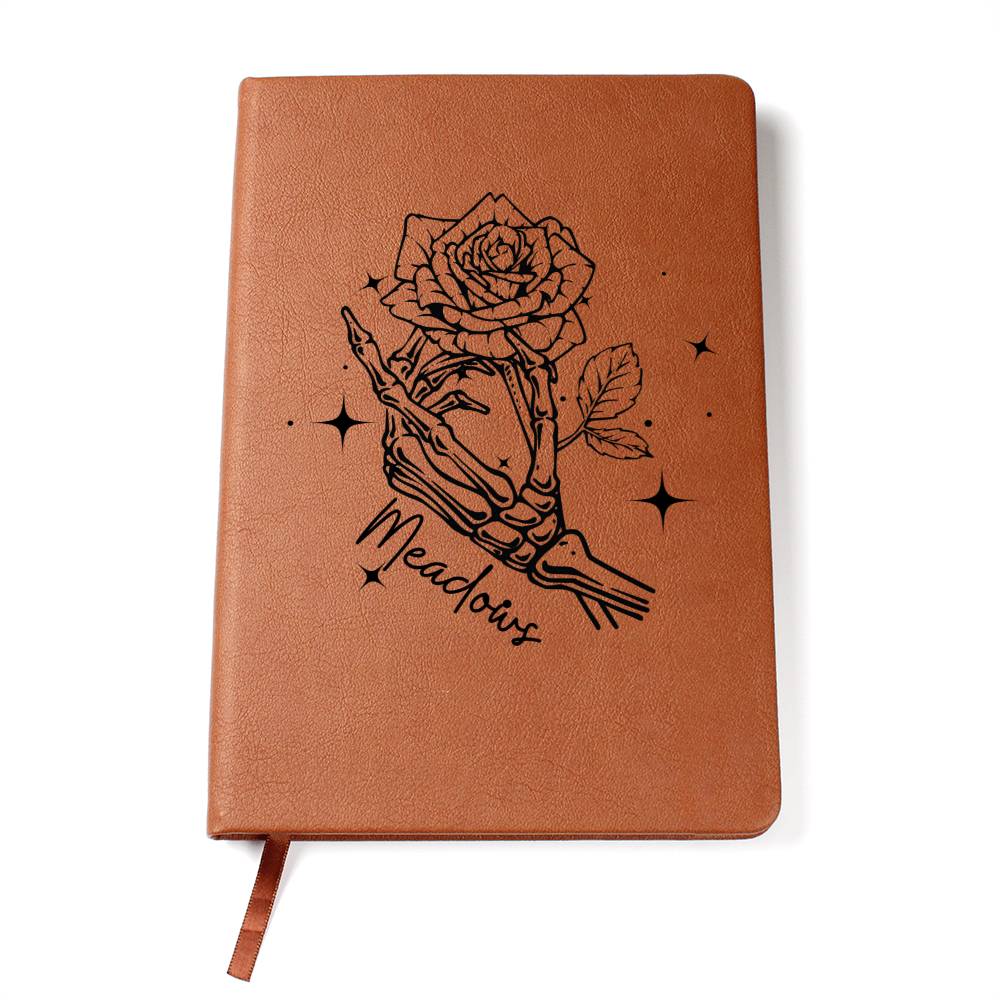 Our Last Name is Meadows With Stars | Leather Journal