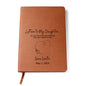 Letters to My Daughter As You Become The Woman You Are Meant to Be Heart Design| Leather Journal