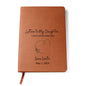 Letters to My Daughter I Can't Wait to Meet You Heart Design | Leather Journal