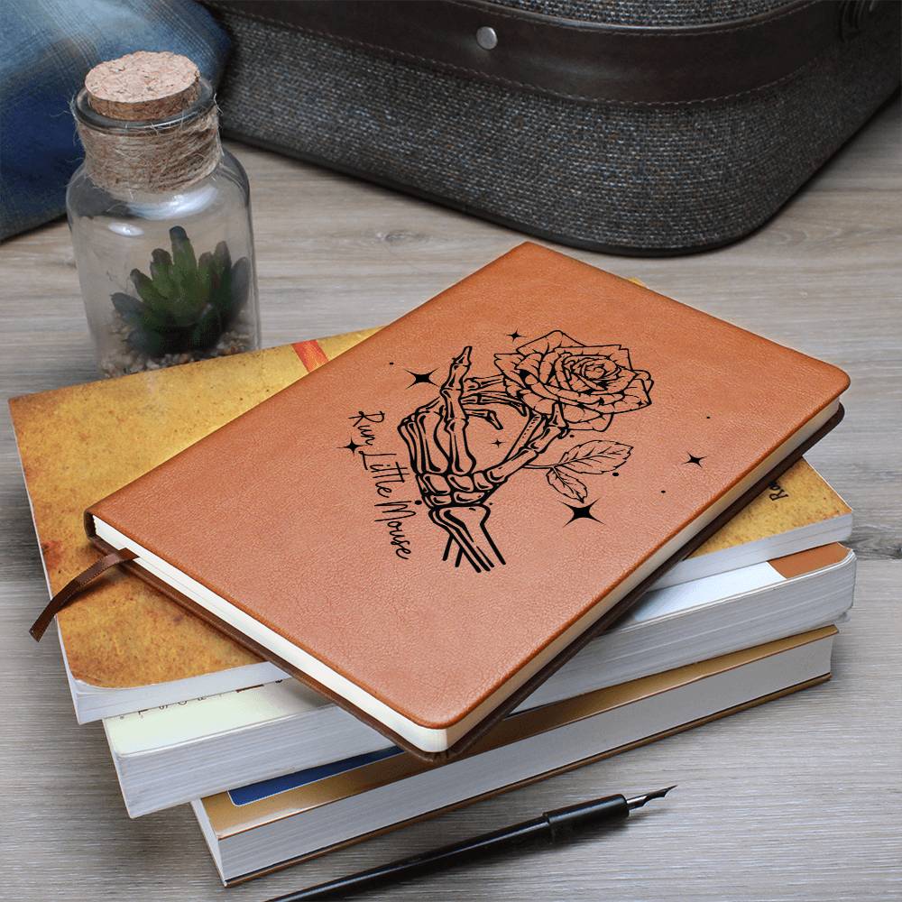 Run Little Mouse with Stars | Leather Journal