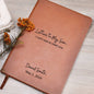 Letters to My Son I Can't Wait to Meet You Heart Design | Leather Journal