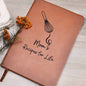 Mom's Recipes For Life | Blank Leather Journal