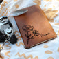 Personalized August Poppy Birth Month Flower | Leather Journal