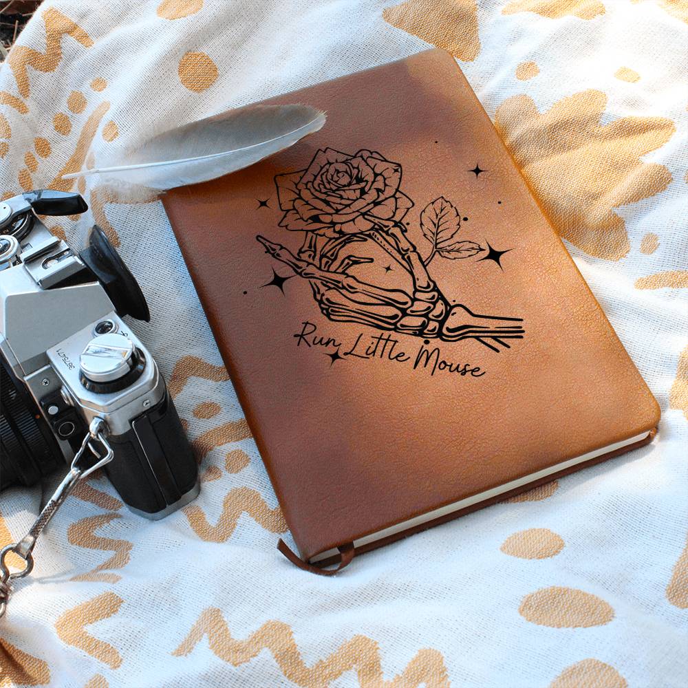 Run Little Mouse with Stars | Leather Journal