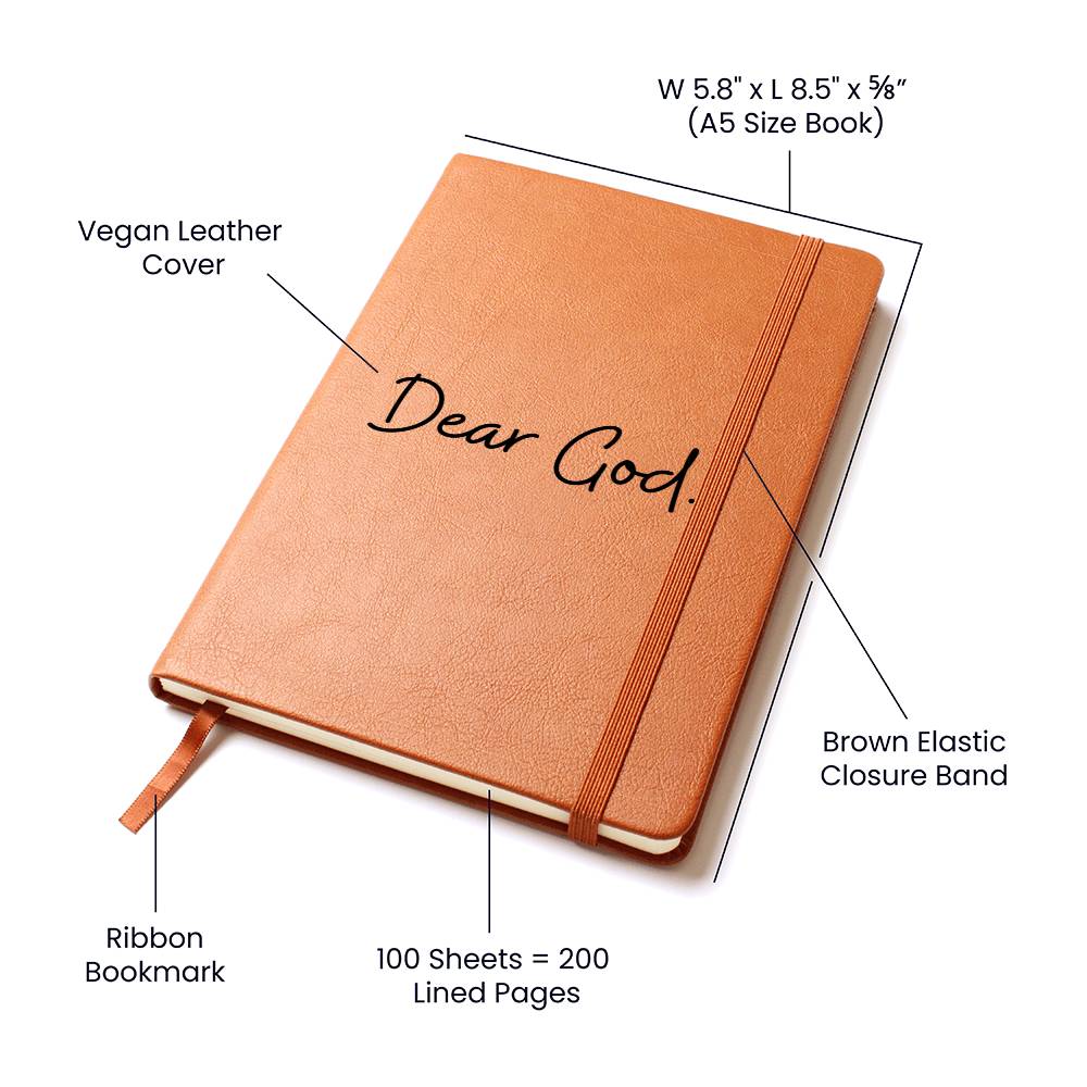 Dear God | Plain Leather Journal
