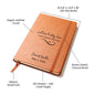 Letters to My Son I Can't Wait to Meet You Line Design| Leather Journal