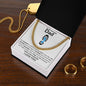 To My Amazing Dad Footprint | Cuban Link Chain