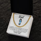 To My Amazing Dad Footprint | Cuban Link Chain