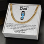 To My Amazing Dad Footprint | Cuban Link Chain