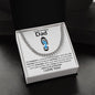 To My Amazing Dad Footprint | Cuban Link Chain