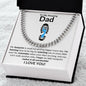 To My Amazing Dad Footprint | Cuban Link Chain