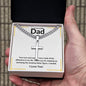 To My Incredible Dad | Personalized Cuban Link Cross