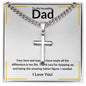 To My Incredible Dad | Personalized Cuban Link Cross