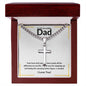 To My Incredible Dad | Personalized Cuban Link Cross