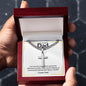 To My Incredible Dad | Personalized Cuban Link Cross