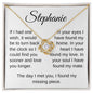 Personalized If I Had One Wish | Love Knot Necklace