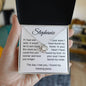 Personalized If I Had One Wish | Love Knot Necklace