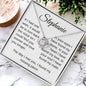Personalized If I Had One Wish | Love Knot Necklace