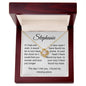Personalized If I Had One Wish | Love Knot Necklace