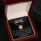 To My Beautiful Mom Even When I'm Not Close By | Love Knot Necklace