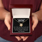 To My Beautiful Mom Even When I'm Not Close By | Love Knot Necklace
