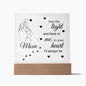 See The Light Pet Remembrance Square Acrylic Plaque